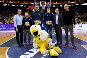 Preisverleihung Most Efficient Player ALBA Berlin und Berliner Energieagentur