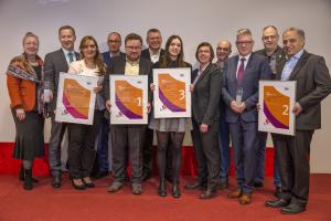 So sehen Sieger aus: Die Preisträger des BBU-Zukunftsawards 2020. Copyright: BBU/Mausolf