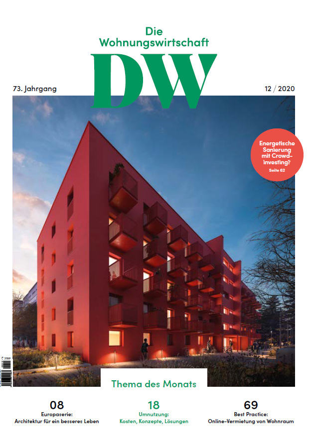 Titelblatt DW Die Wohnungswirtschaft 12/2020