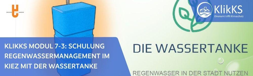 Schulung Regenwassermanagement