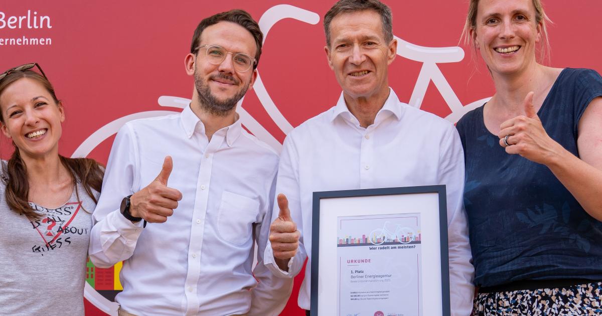 Mehr als 1,5 Millionen FahrradKilometer Siegerinnen und Sieger des Fahrradwettbewerbs „Wer